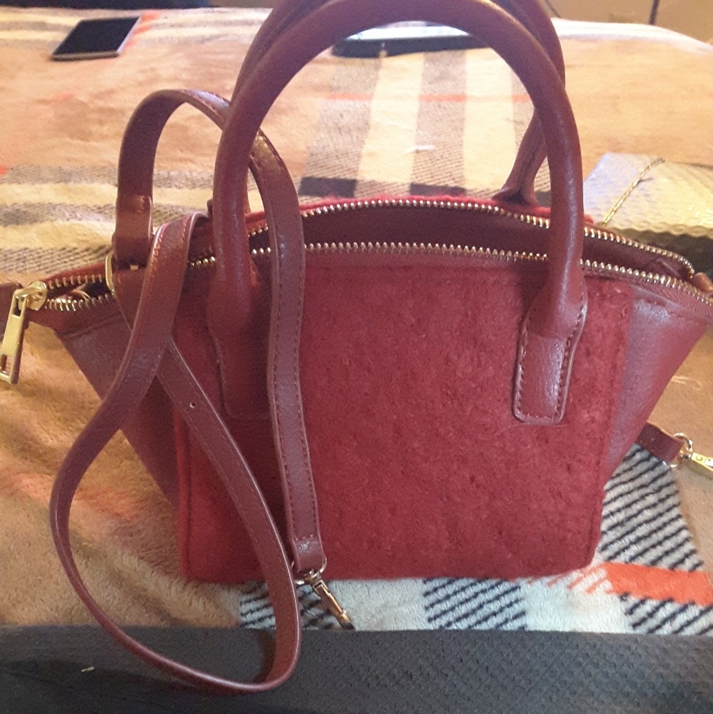 Red mini satchel